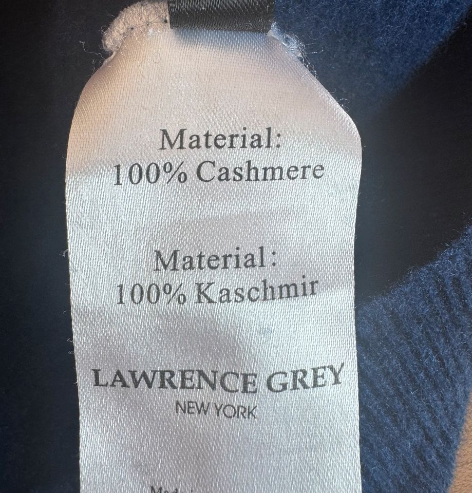 Kaschmir Pullover V-Ausschnitt Blau Lawrence Grey Royal Blue in Hohenbrunn