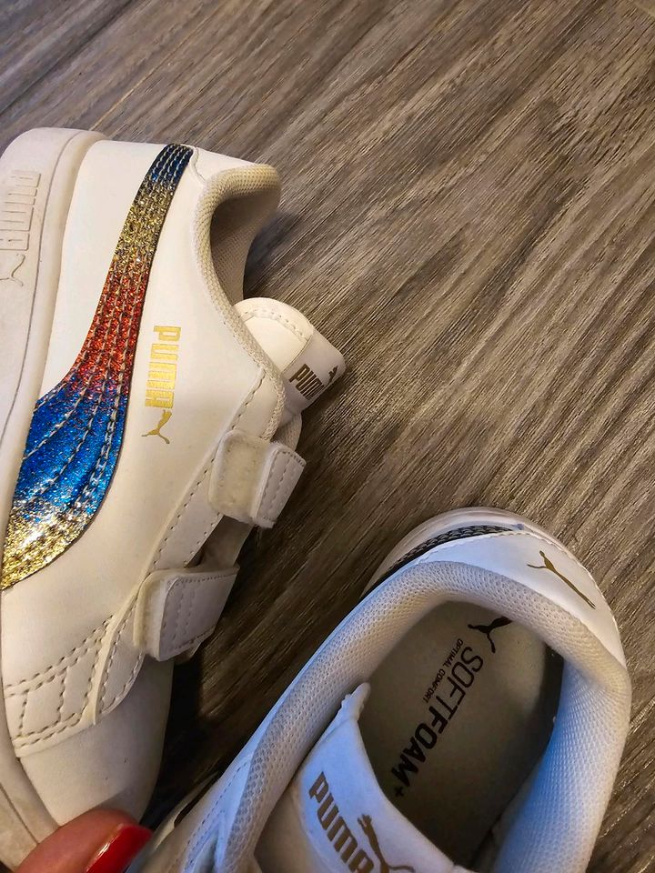 Puma Sneaker 29 Regenbogen  glitzer in Kaltenkirchen