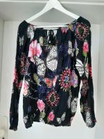 DESIGUAL Shirt Bluse Gr. M schwarz bunt floral Hessen - Hochheim am Main Vorschau