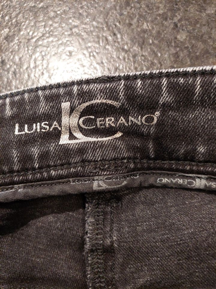 Luisa-Cerano-Jeans, Gr. 38, neuwertig, dkl.-grau, 7/8 Schnitt in Mietraching