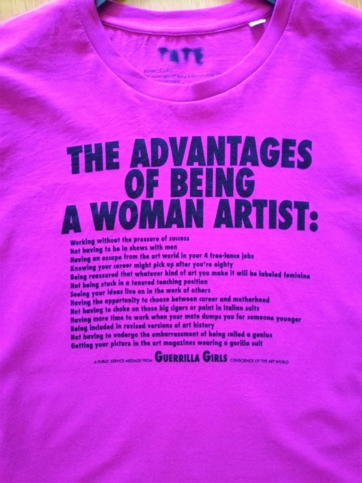 T Shirt Gr. L, pink, Guerrilla Girls, Tate, Kunst, Rarität, NEU in Kusterdingen