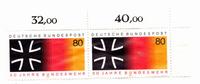 Ungestempelte Doppel-Briefmarke 30 Jahre Bundeswehr m. Sammelrand Bayern - Kirchham Vorschau