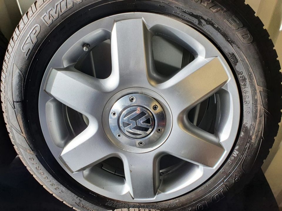 7L6601025C VW Touareg 7L Alufelgen Silber 8x18 Zoll ET57, LK 5x13 in Kirchhundem