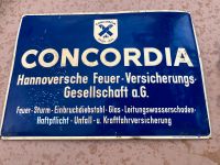 ❗️Concordia Vers. 60x40cm Agenturschild kein Emaille, 50-60er Jah Niedersachsen - Quakenbrück Vorschau