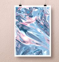 Liquid Chrome Artprint Kunstdruck Poster Bayern - Gröbenzell Vorschau