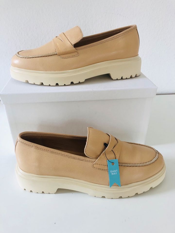 Gant Loafer beige beige Gr 38 statt 130 eur in Leonberg