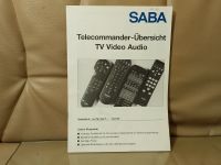 Saba Telecommander Übersicht TV Video Audio Heft Sachsen - Ostrau Vorschau