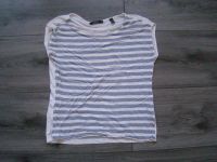 ESPRIT TShirt Damen Shirt XS Kurzarm Oberteil gestreift weiß grau Nordrhein-Westfalen - Menden Vorschau