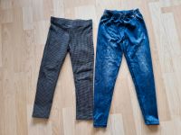 H&M Leggings grau Muster Gr. 110 + blau Gr. 116 Niedersachsen - Wilhelmshaven Vorschau