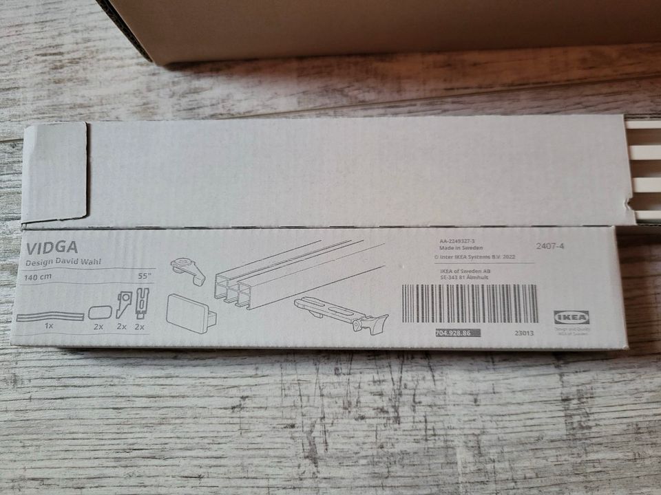 Ikea Vidga Schienen-Set für Schiebegardine zur Wandmontage 140cm in Raguhn