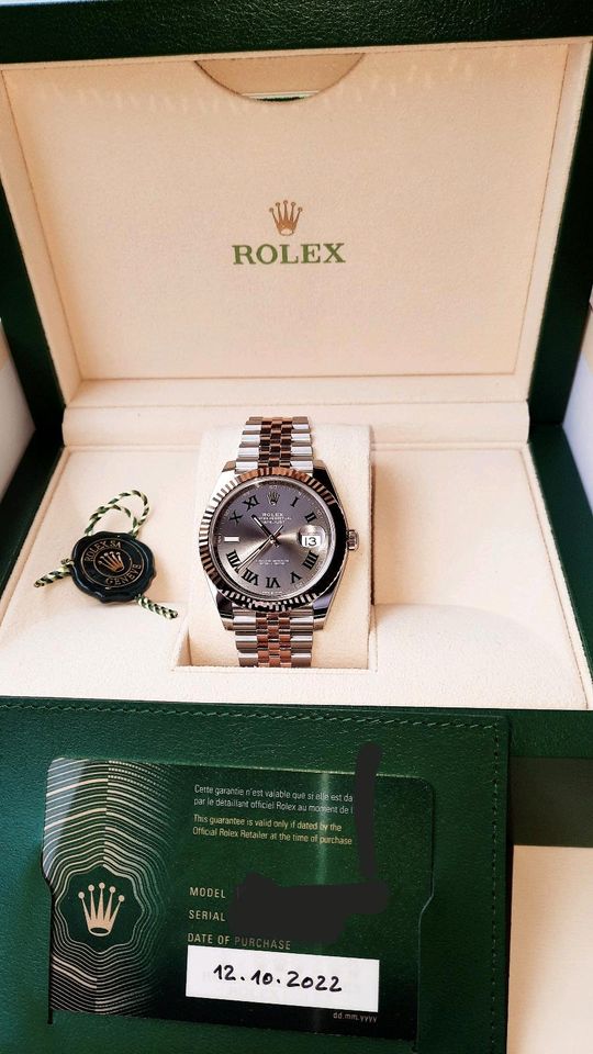 Rolex Datejust 41 Wimbledon/ Ungetragen-New/Edelstahl/Rosegold in Mainz