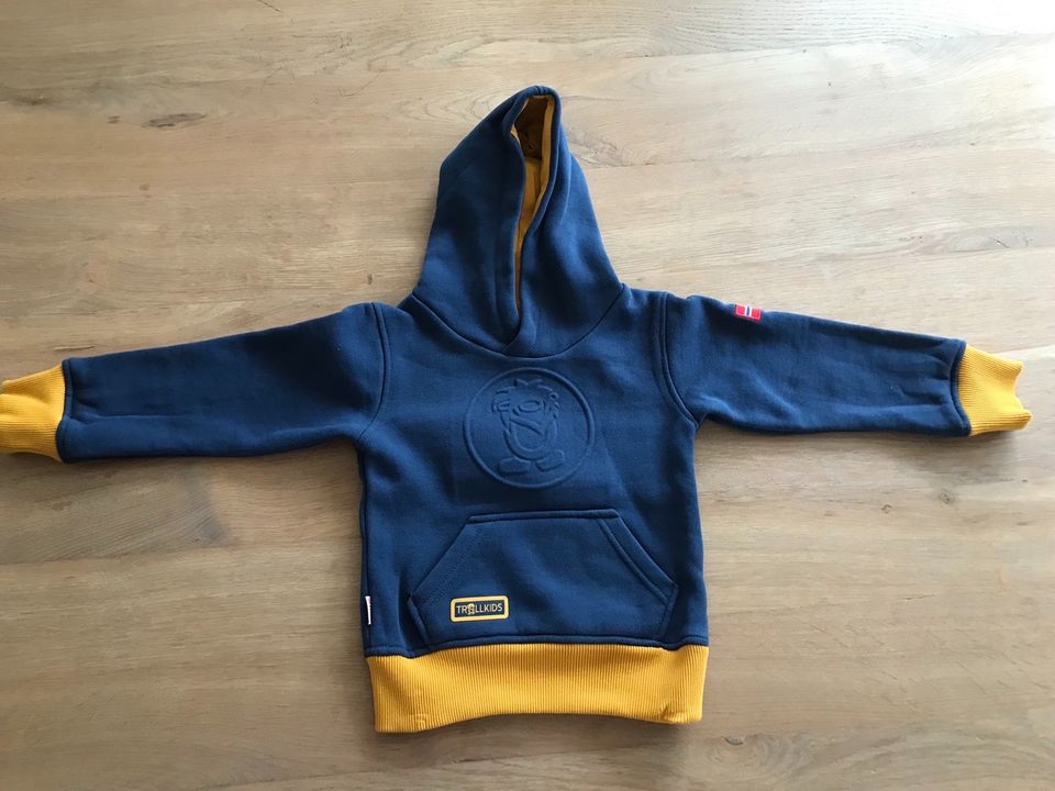 Trollkids Hoodie Gr. 98 neuwertig Pulli Pullover Junge in Schotten