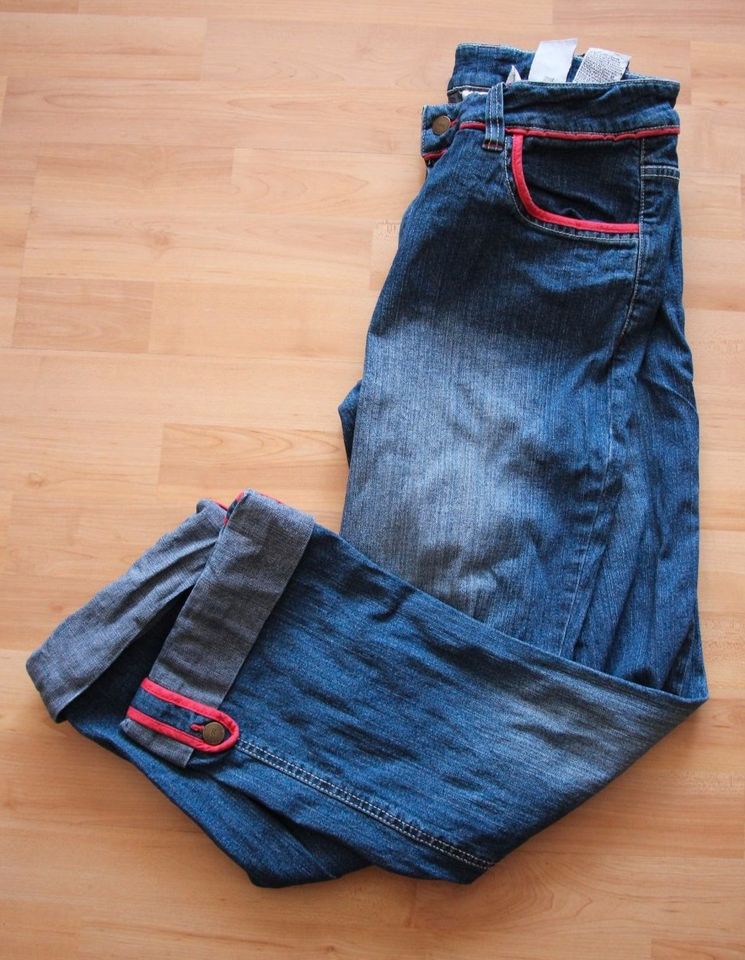 Jeans blau, Hose, Größe 40, bonprix, used optik in Wiesloch