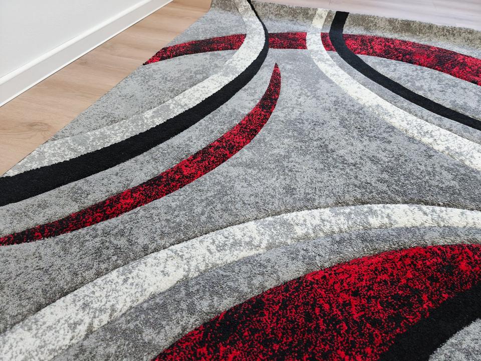 Designer Teppich, abstrakts Muster, 120 x 170 in Wienburg