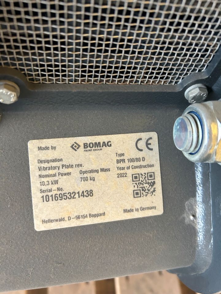 BOMAG BPR 100/80 D Rüttelplatte mit ECONOMIZER - NEU ‼️ SALE ‼️ in Remshalden