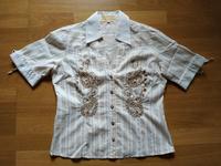 Biba Bluse Shirt beige/gold/bronze Gr. 38/40/S/M Baden-Württemberg - Calw Vorschau