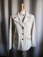 Lederjacke Lammnappa Italy Gr. 42 creme Bayern - Günzburg Vorschau