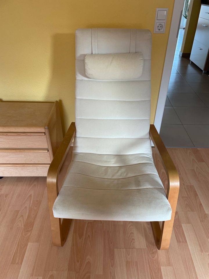IKEA POÄNG Vorgänger Modell weiß Stuhl Schwingstuhl Sessel in Pfullingen
