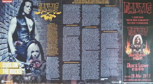 3x Poster A2 u. Interview MISFITS Danzig Horror Goth Garage Punk in Köln