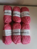 Strickwolle 6 Knäuel Farbe: Grapefruit 80% Baumwolle  je 50g/125m Nordwestmecklenburg - Landkreis - Herrnburg Vorschau