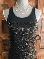 Cocktailkleid / Partykleid | Pailletten | schwarz | Gr.38 & Kette Hessen - Riedstadt Vorschau