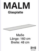 Ikea Glassplatte für malm Kommode Baden-Württemberg - Lichtenau Vorschau