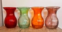 4 bunte Vasen aus Glas Höhe 14 cm Sachsen - Freiberg Vorschau