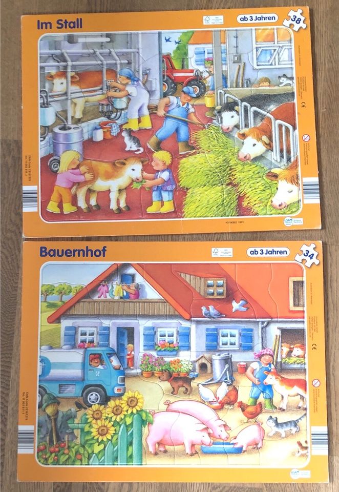 Set! Ravensburger Puzzle - Bauernhof & im Stall in Lichtenstein