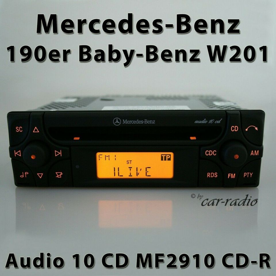 Original Mercedes Audio 10 CD MF2910 CD C-Klasse 190er W201 Radio in Gütersloh