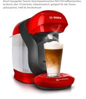 BOSCH TAS1103 Tassimo Style Kapselmaschine Rot/Anthrazit Hamburg-Mitte - Hamburg Wilhelmsburg Vorschau