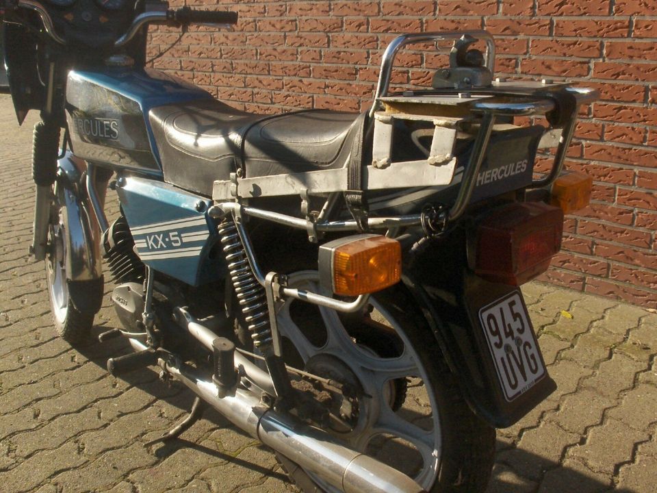 Moped Mofa Herkules KX5 mit Packtaschen und Anhängerkupplung 1990 in Neustadt in Holstein