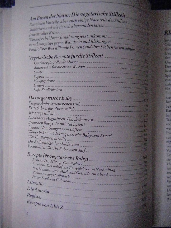 Buch über Babyernährung - "Das vegetarische Baby" von Erckenbrech in Eisfeld