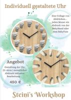 Einzigartige Erinnerung in Form einer Uhr mit BabyHandabdrücken Baden-Württemberg - Wehr Vorschau
