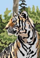 Tiger–Illustration Eimsbüttel - Hamburg Stellingen Vorschau