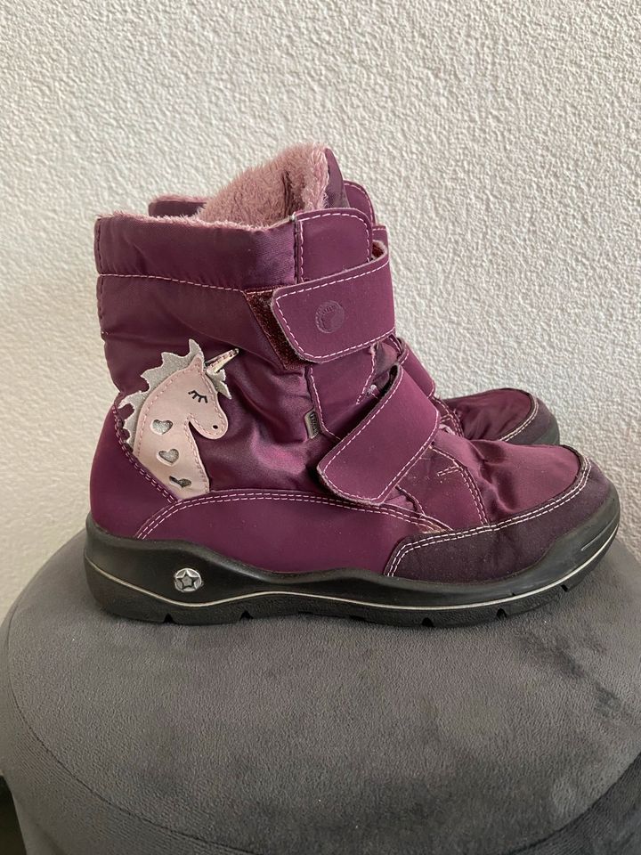 Ricosta Winterstiefel Winterschuh Gr. 34 Bordeaux mit Pferdchen❤️ in Neuwied