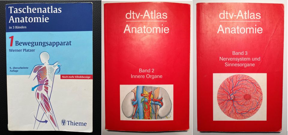 Taschenatlas Anatomie in 3 Bänden dtv in Frankfurt am Main