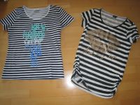 2 gestreifte Damen T-Shirts Gr. M (40/42) und L Bayern - Schwarzenbach a d Saale Vorschau