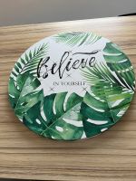 Wandbild rund Leinwand Monstera Boho Blätter grün 50 cm neu Bayern - Ingolstadt Vorschau