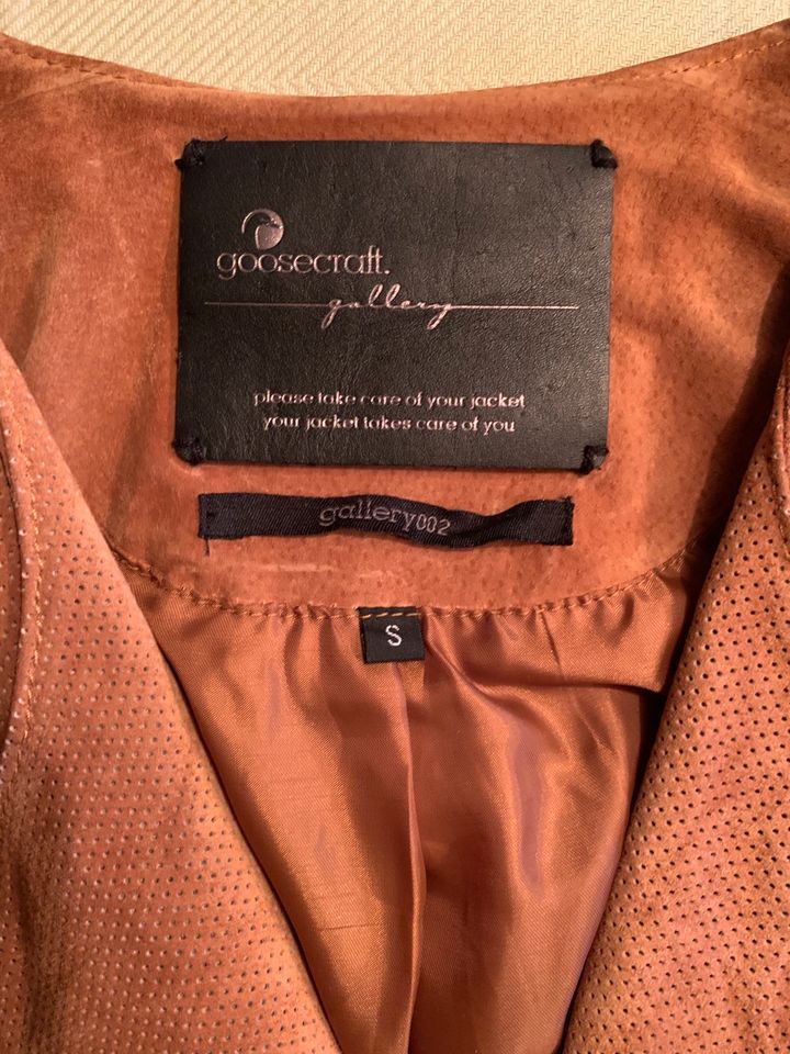 Goosecraft Lederjacke, Farbe Cognac, Gr. S in Frankfurt am Main