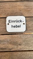 Emaille Schild Deutsche Reichsbahn Bahn  Einrückhebel Sachsen-Anhalt - Wellen Vorschau