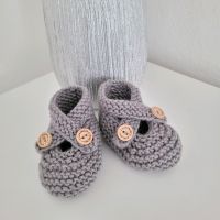 Handmade Babyschuhe/Boots/Socken Merinowolle Ballerinas gestrickt Nordrhein-Westfalen - Blomberg Vorschau