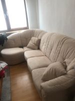 Sofa beige L-Form + Sessel + Hocker Nürnberg (Mittelfr) - Mitte Vorschau