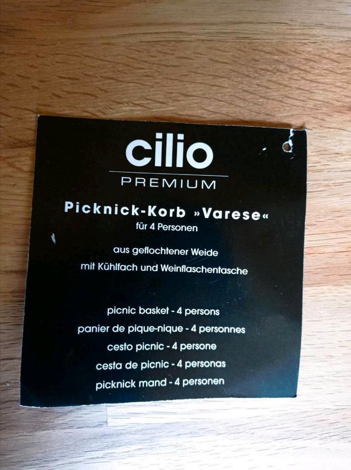 Picknickkorb, nie benutzt, 4 Personen, von Cilio Premium in Hameln