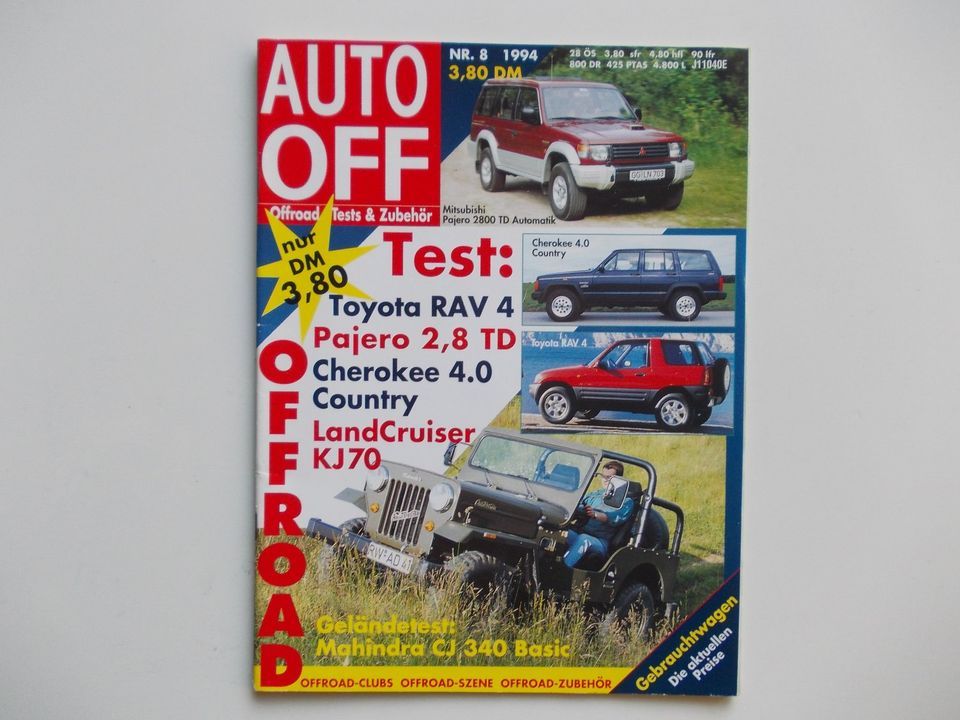 OFFROAD Tests & Zubehör - AUTO OFF - Heft Nr.8 - (1994)