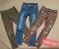 1x Jeans 1x dicke Leggings 134 / 140 Hessen - Künzell Vorschau