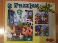 Haba Puzzle ( 3) Bauernhof 3 + Traktor Tiere Neu Sachsen - Wilkau-Haßlau Vorschau