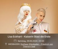 SUCHE Lisa Eckhart | Wiesbaden 29.06. | 2 Karten Hessen - Wiesbaden Vorschau
