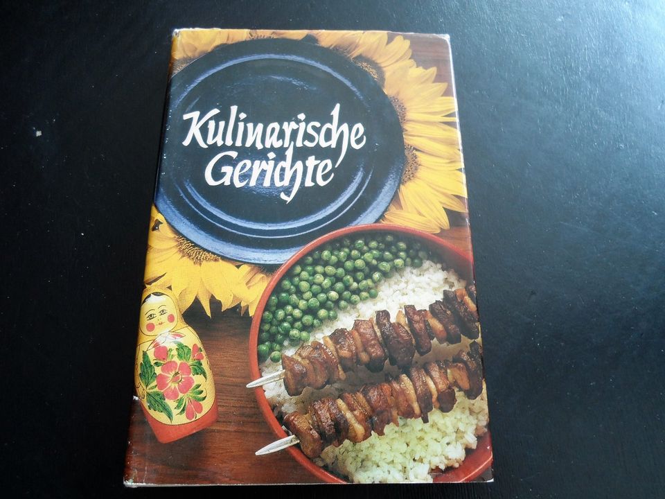 Kulinarische Gerichte, DDR-Kochbuch 1974, gebunden in Rostock