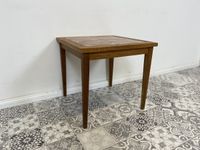 WMK Hübscher und gut erhaltener skandinavischer Couchtisch mit sehr schönen zeittypischen Fliesen und konischen Beinen - Tisch Beistelltisch Coffee Table Vintage Mid-Century - Lieferung möglich Friedrichshain-Kreuzberg - Friedrichshain Vorschau