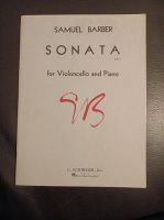 Samuel Barber sonata for Violoncello and Piano Schleswig-Holstein - Lübeck Vorschau